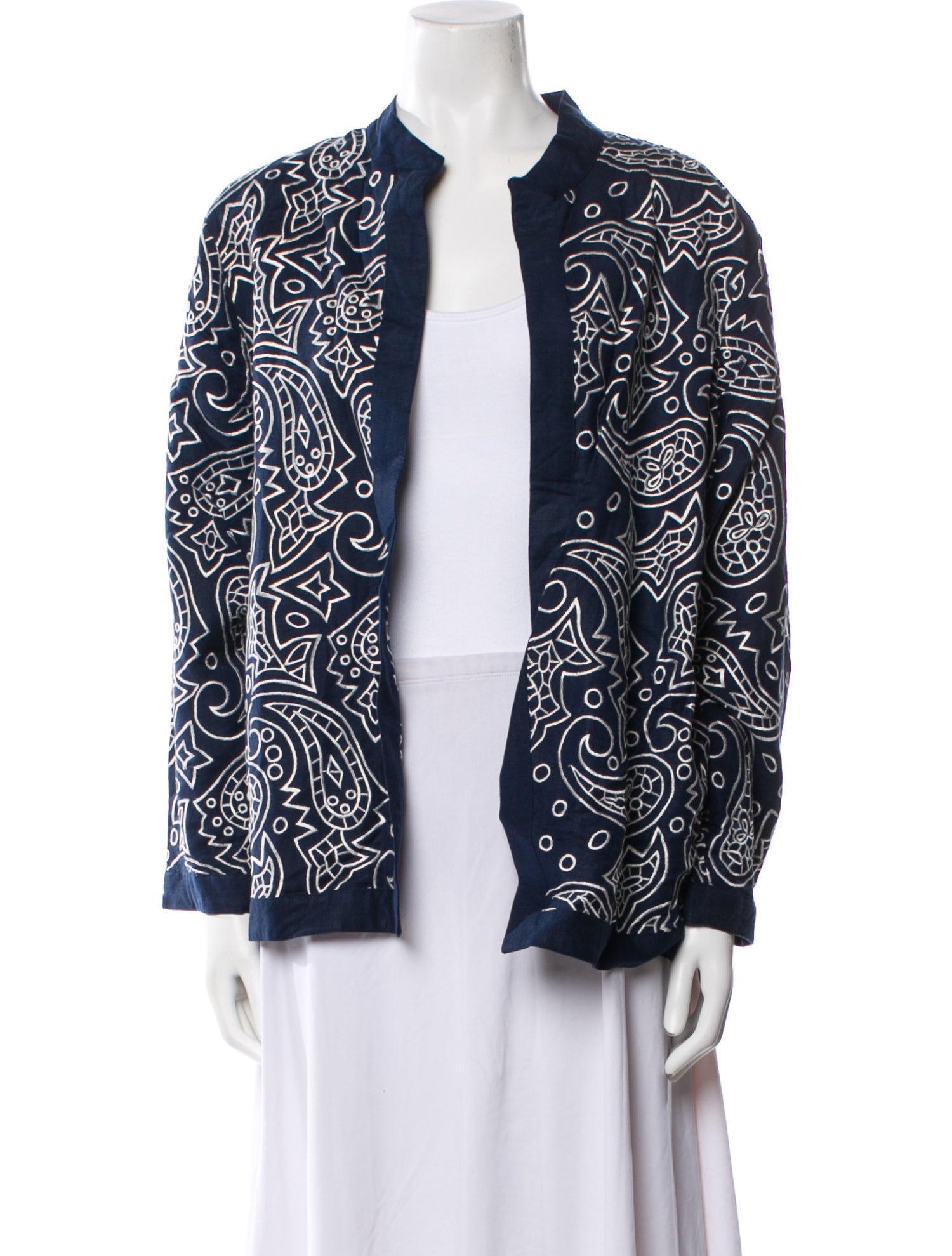 Victor Costa Printed Evening Jacket