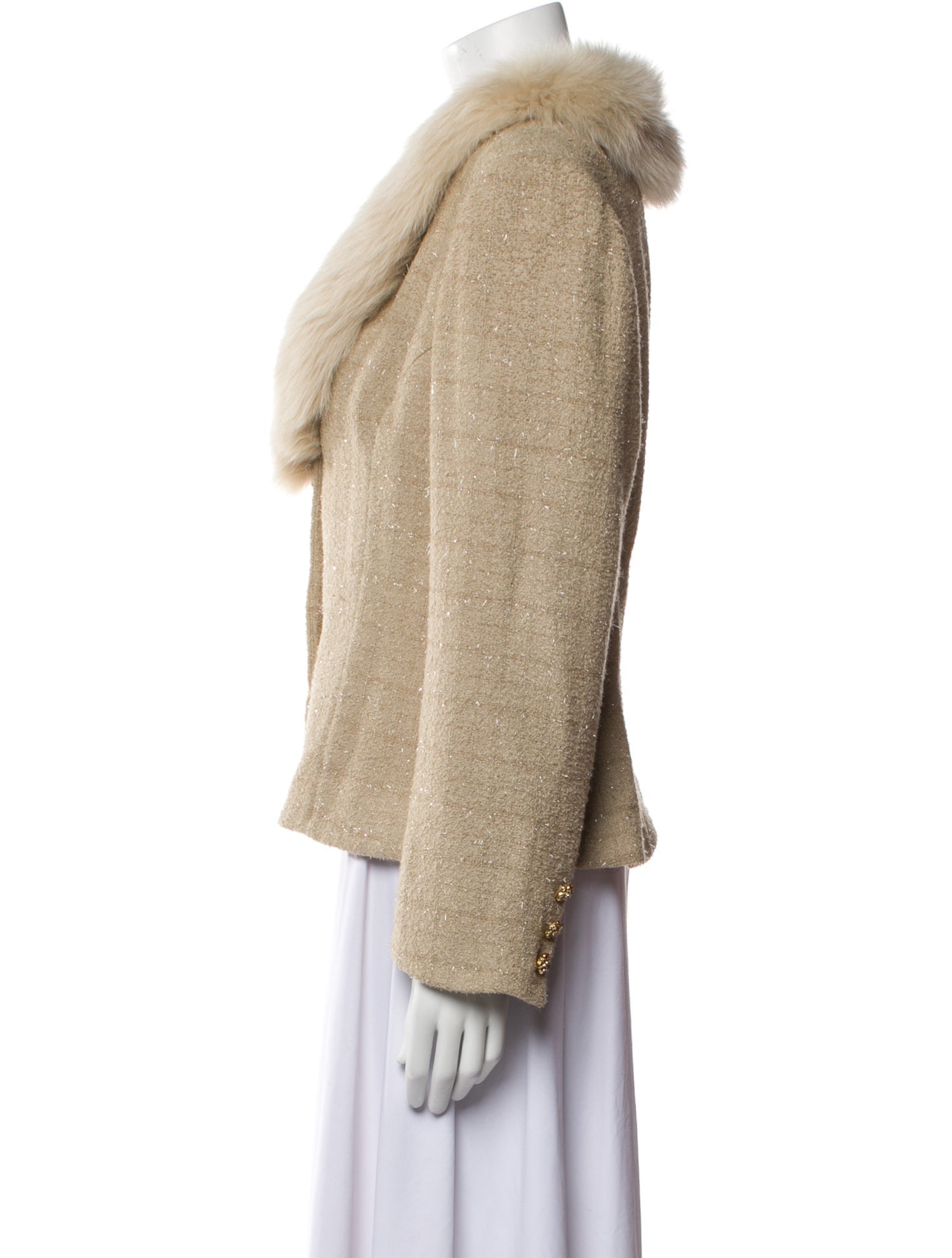 Victor Costa Vintage 1980's Faux Fur Jacket