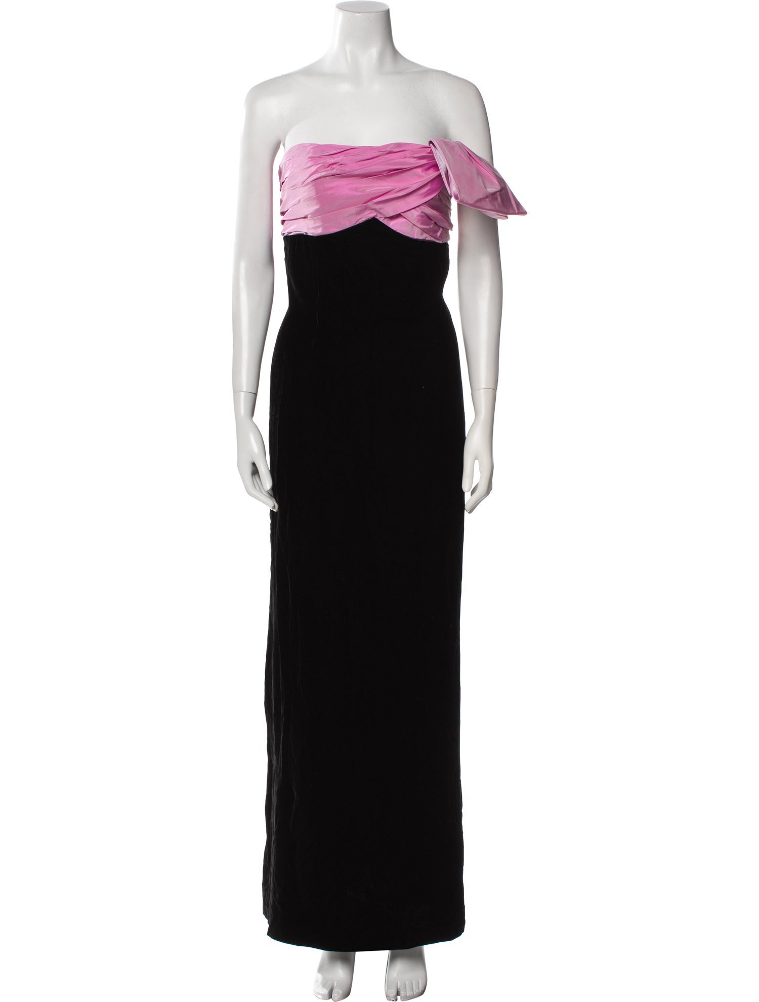 Victor Costa Strapless Long Dress