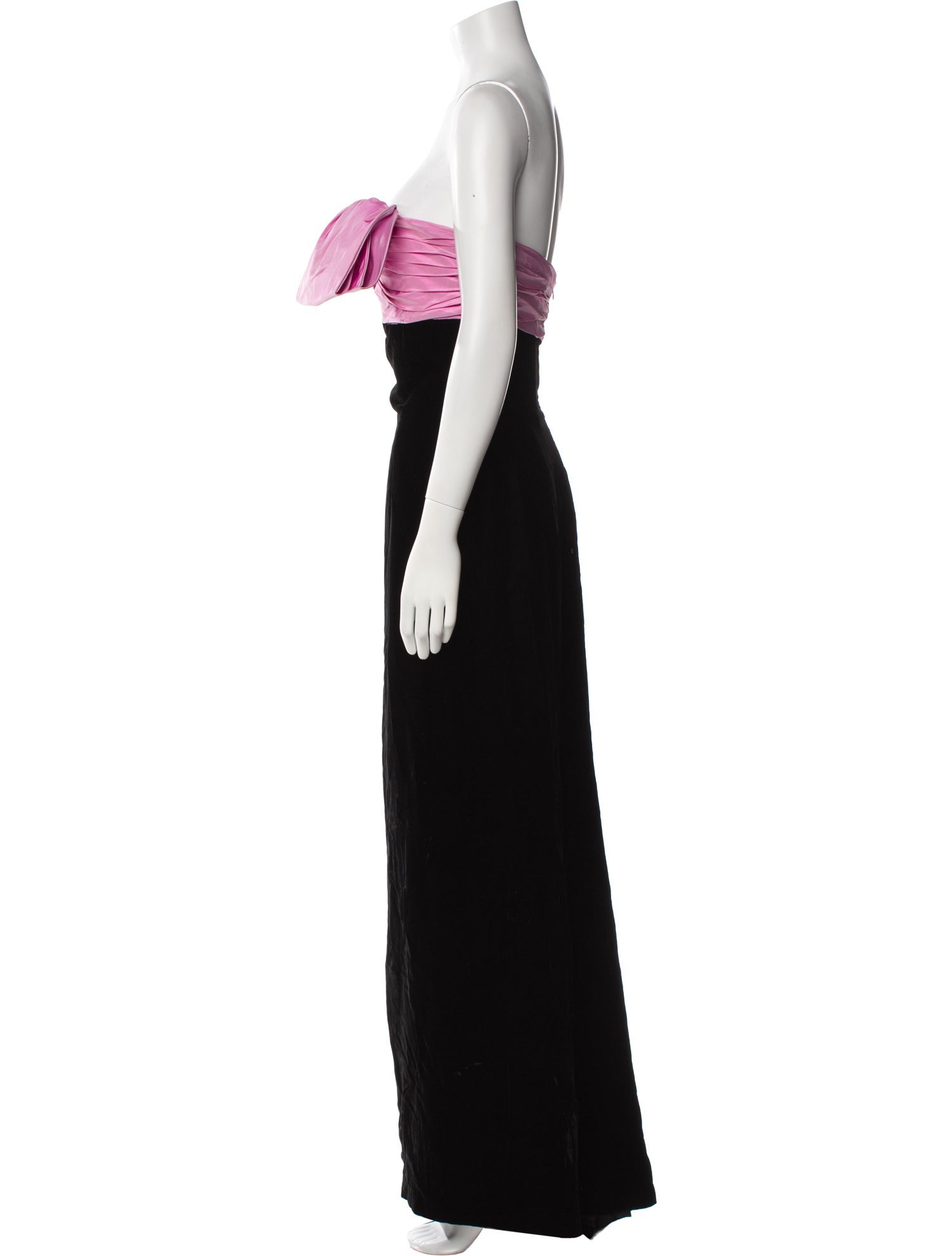 Victor Costa Strapless Long Dress