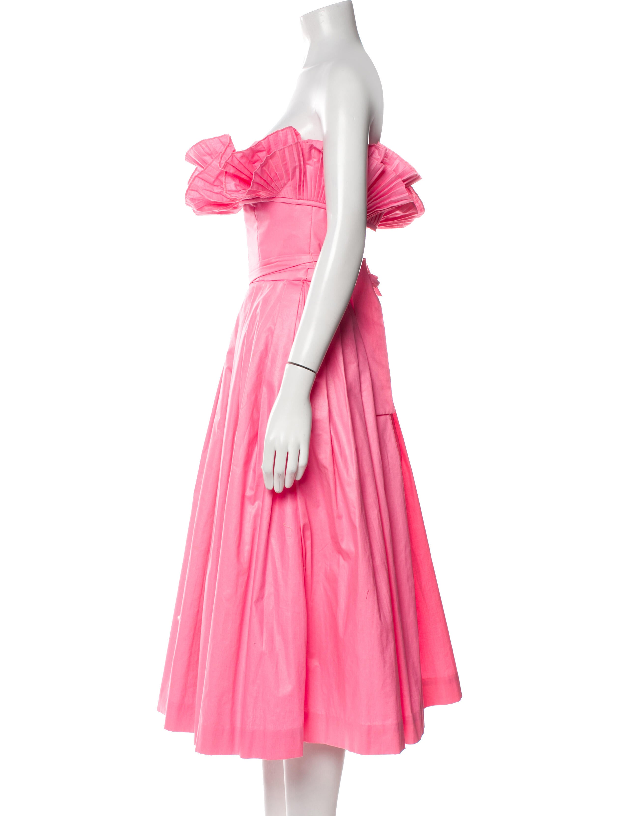 Victor Costa Strapless Knee-Length Dress