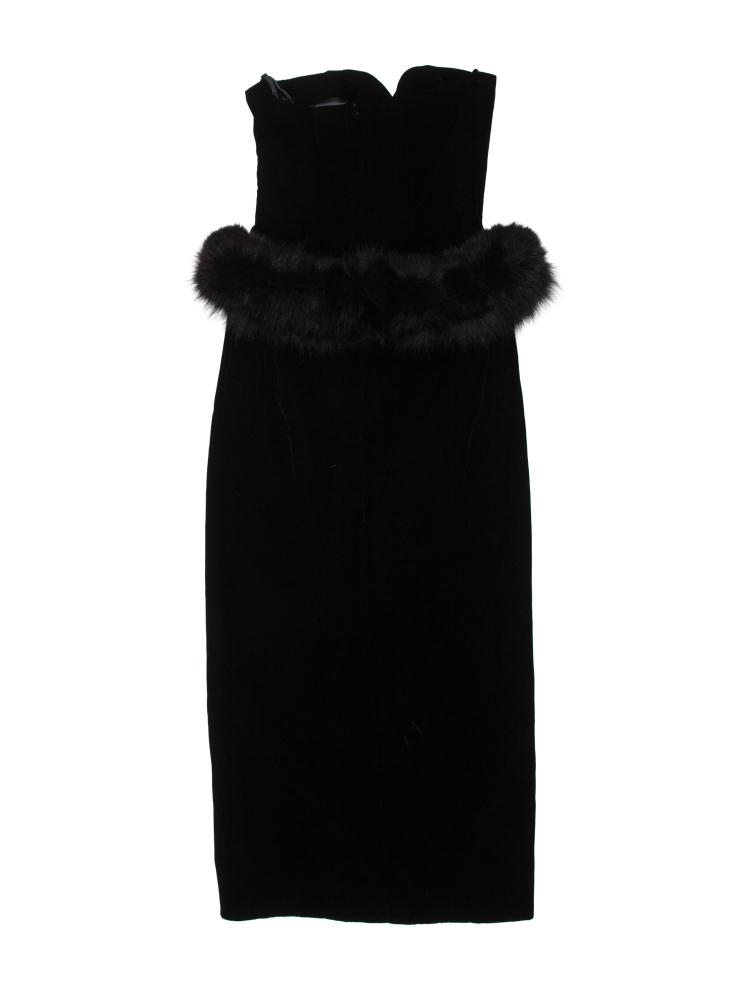 Victor Costa Strapless Long Dress