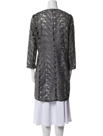 Victor Costa Printed Coat