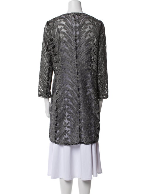 Victor Costa Printed Coat