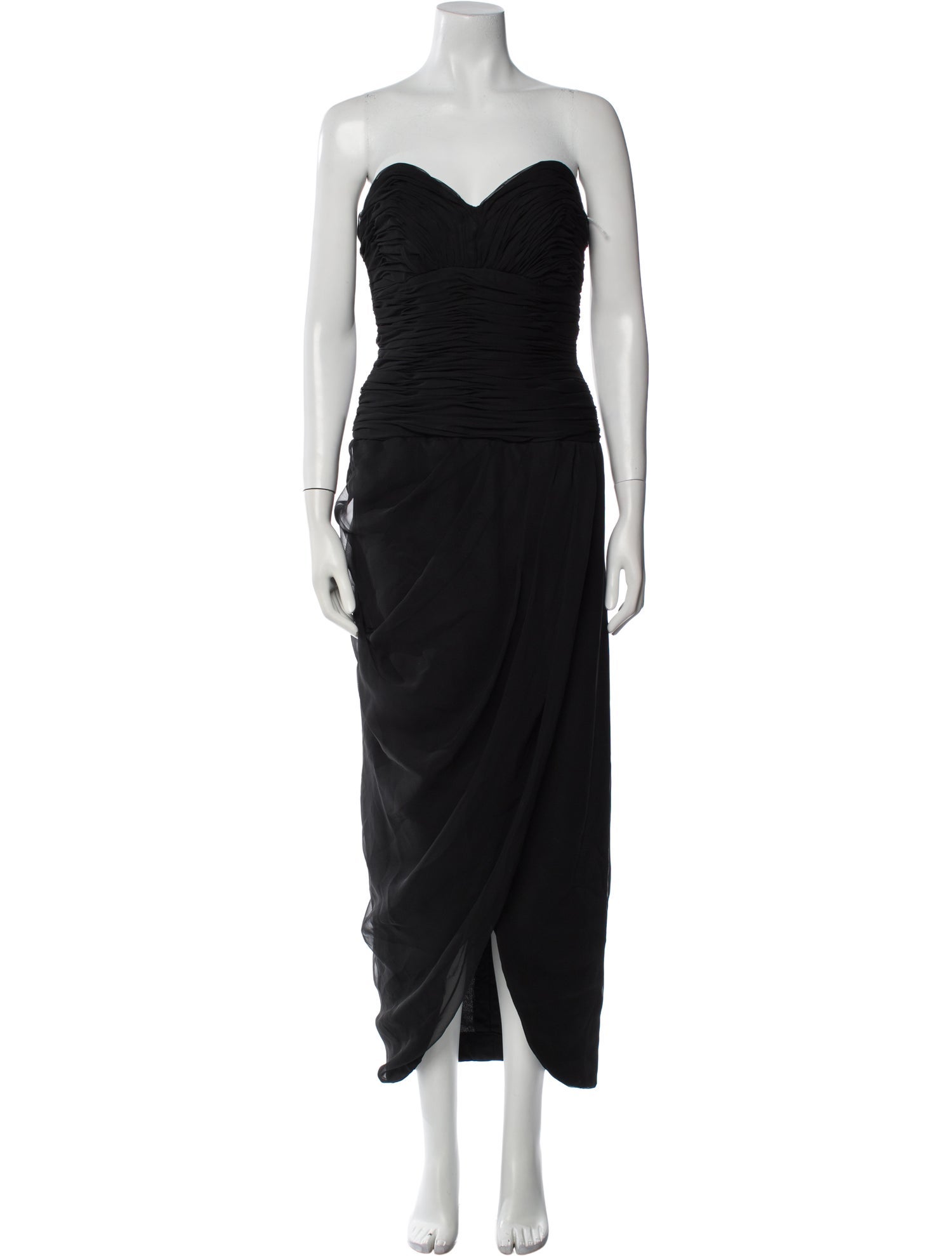Victor Costa Strapless Long Dress