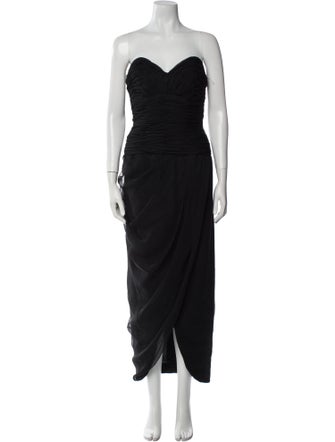 Victor Costa Strapless Long Dress