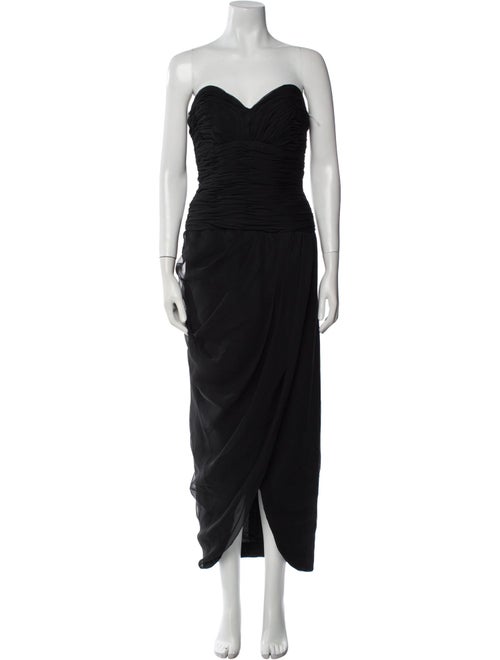 Victor Costa Strapless Long Dress