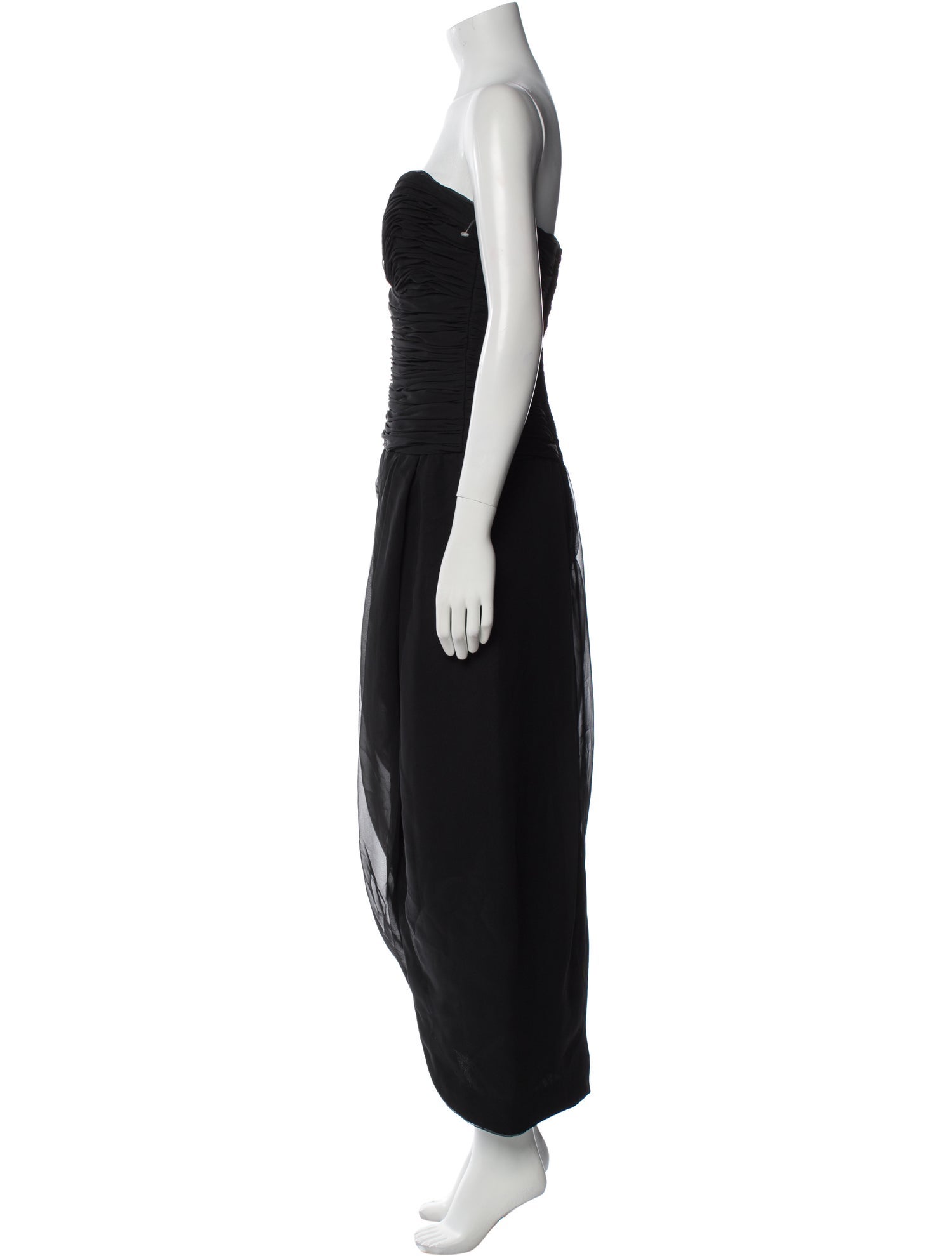 Victor Costa Strapless Long Dress