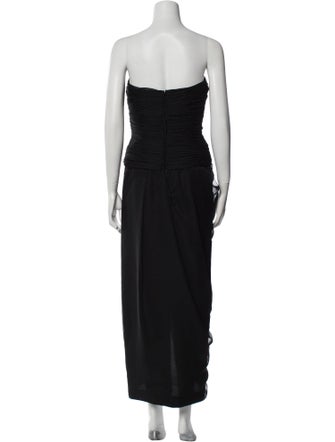 Victor Costa Strapless Long Dress