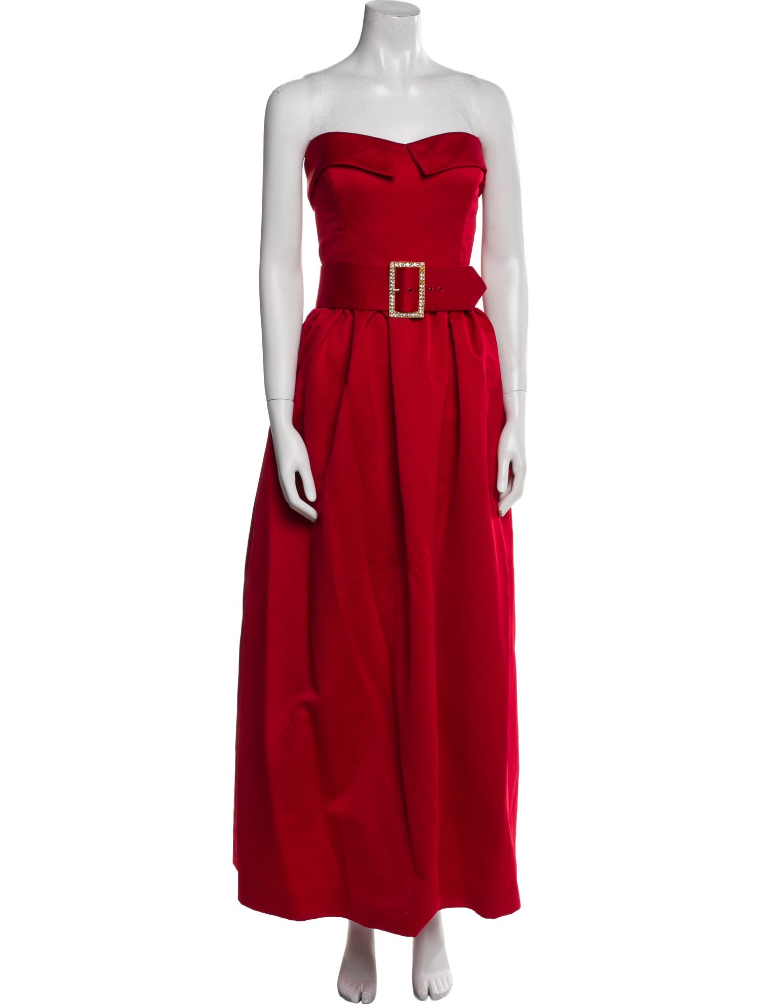 Victor Costa Strapless Long Dress