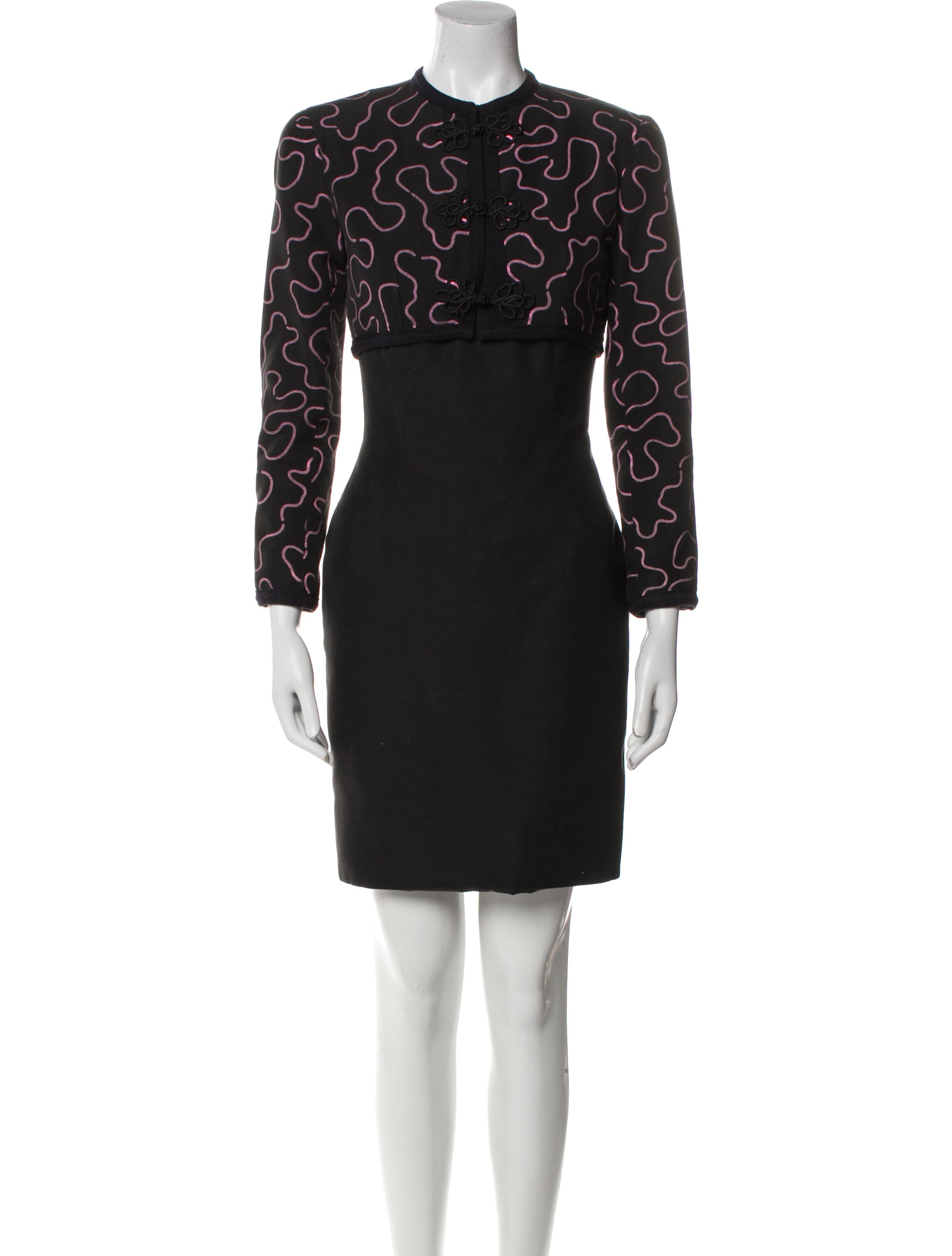 Victor Costa Vintage 1980's Dress Set