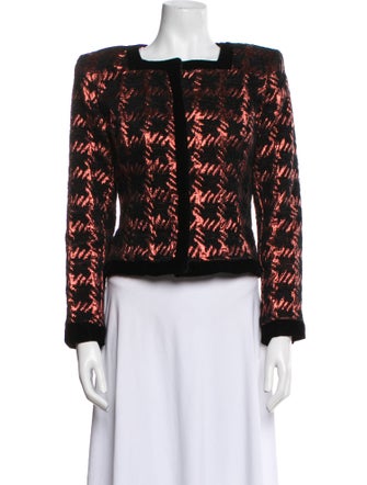 Victor Costa Printed Evening Jacket
