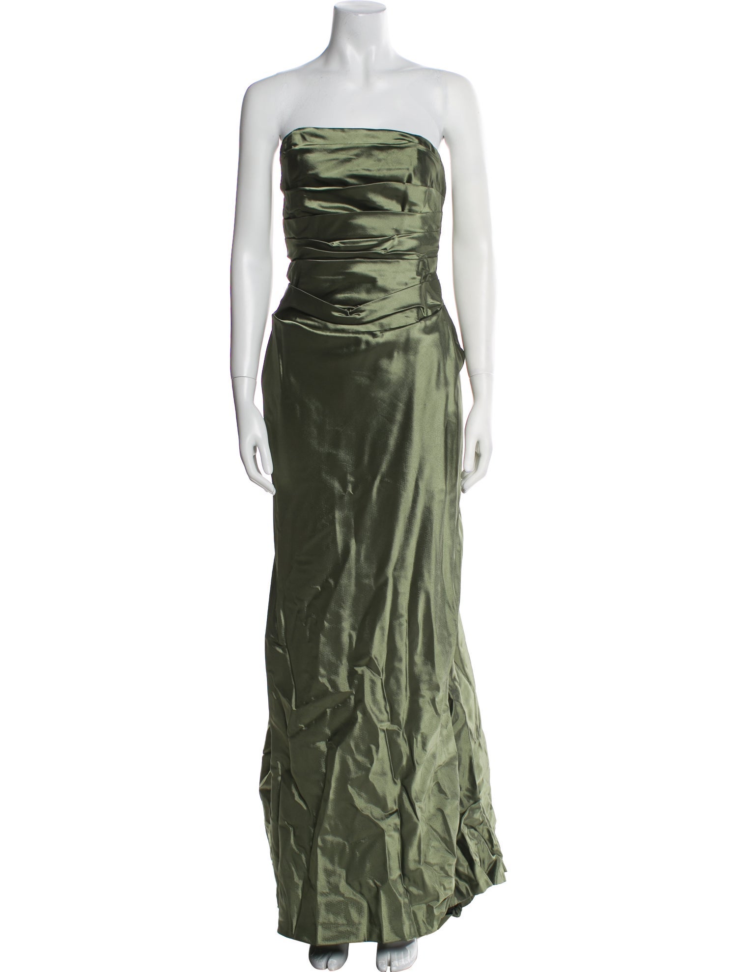Victor Costa Strapless Long Dress