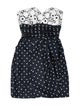 Victor Costa Polka Dot Print Mini Dress