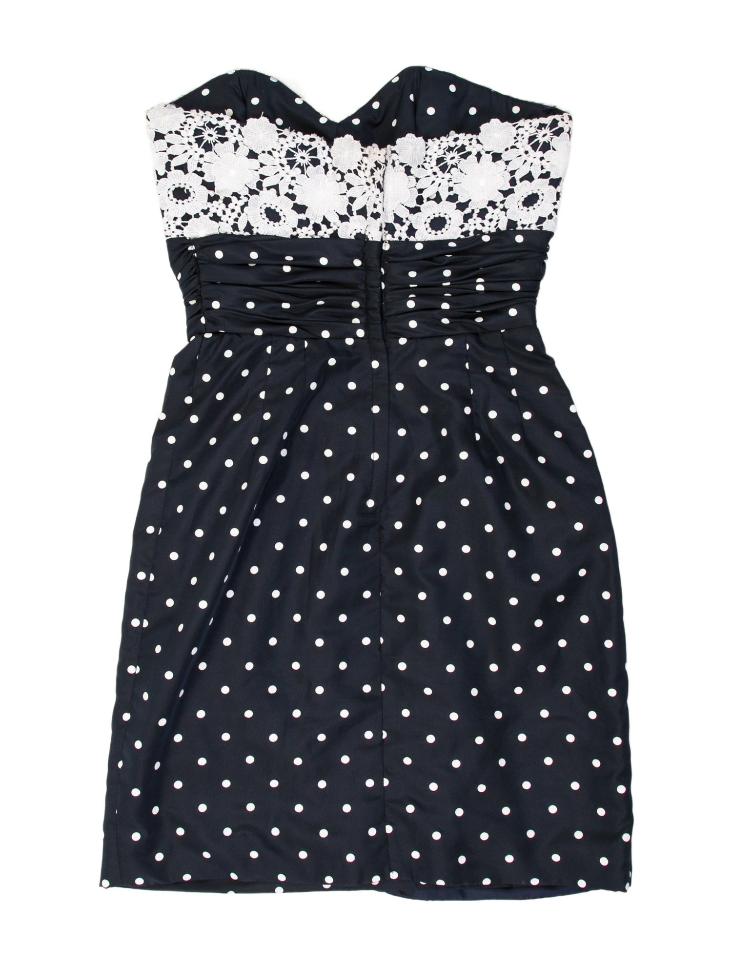 Victor Costa Polka Dot Print Mini Dress