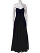 Victor Costa Silk Long Dress