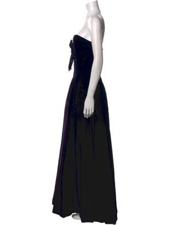 Victor Costa Silk Long Dress