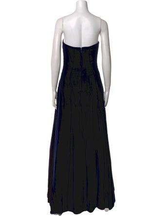 Victor Costa Silk Long Dress