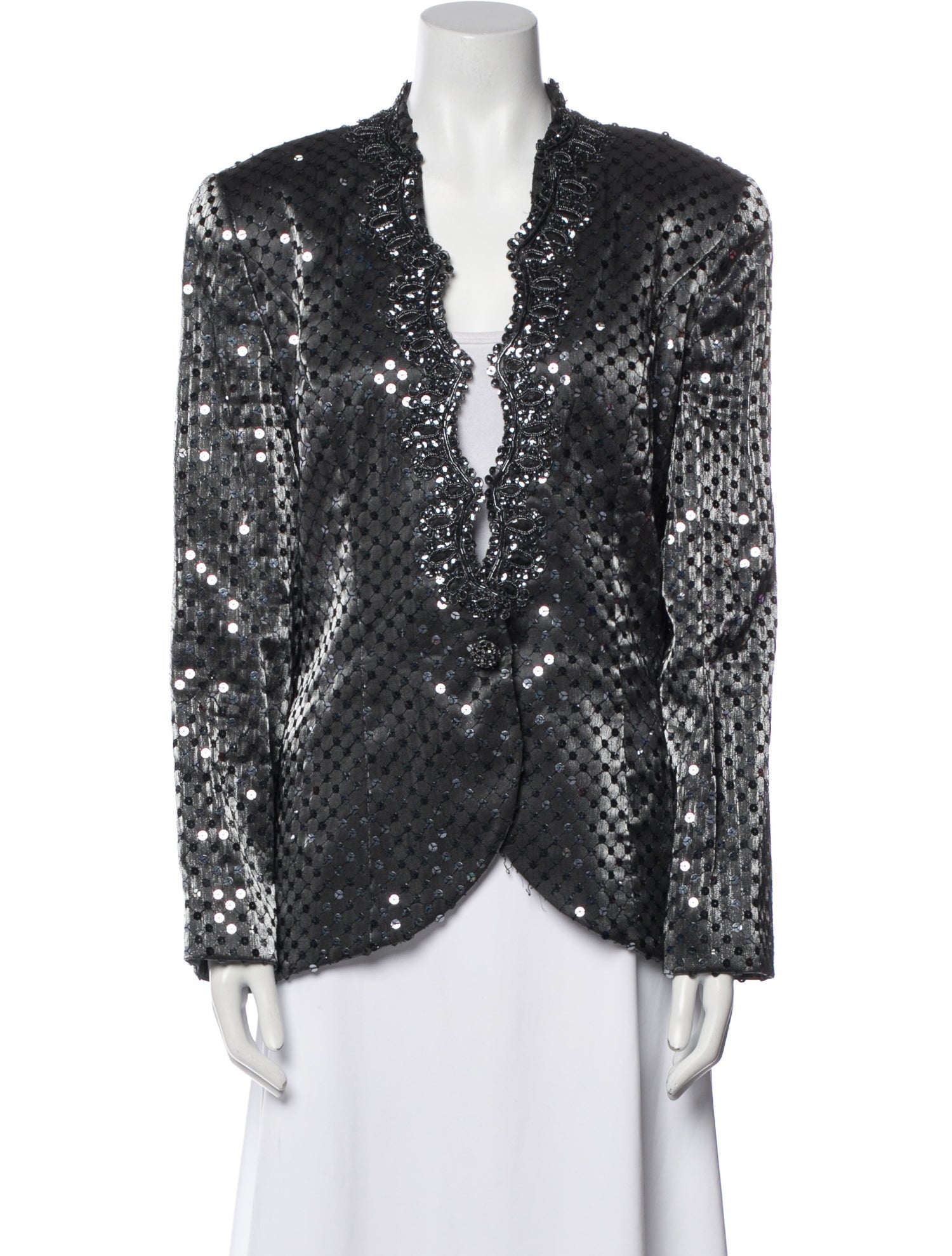 Victor Costa Printed Evening Jacket