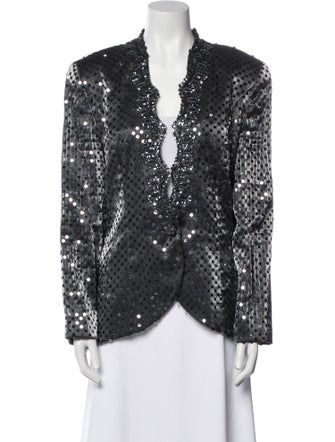 Victor Costa Printed Evening Jacket