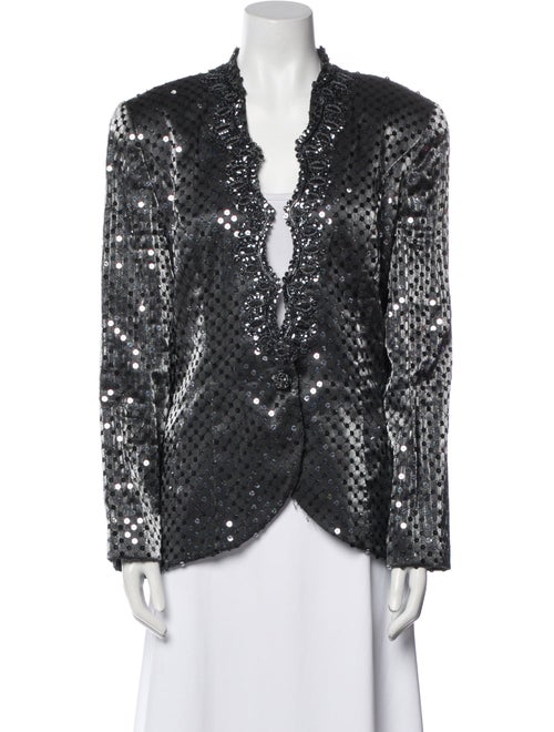 Victor Costa Printed Evening Jacket