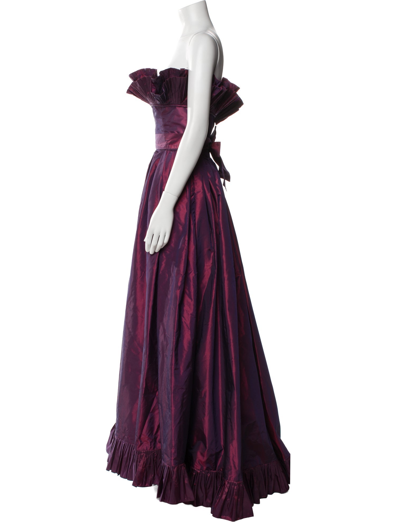 Victor Costa Strapless Long Dress