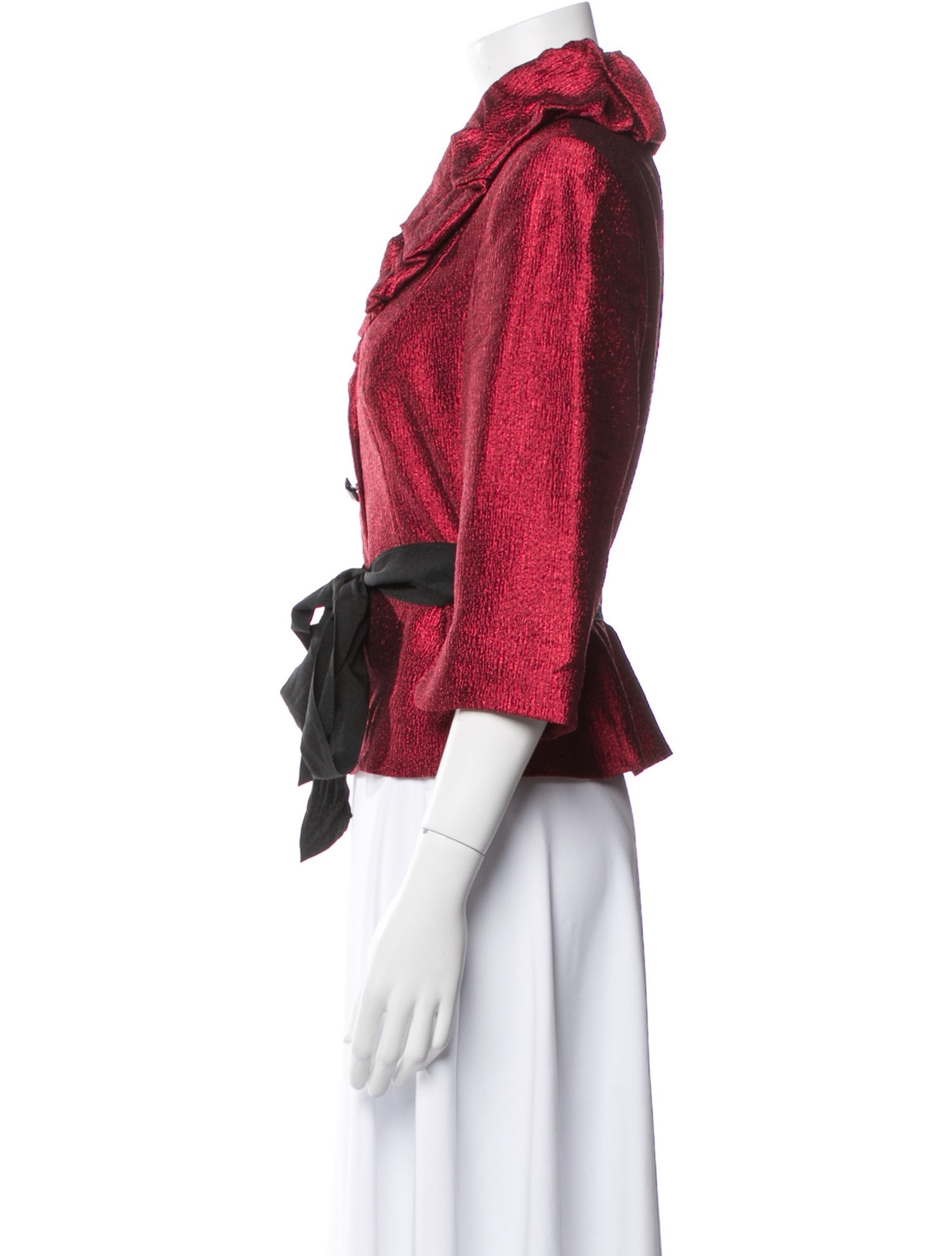 Victor Costa Floral Print Evening Jacket