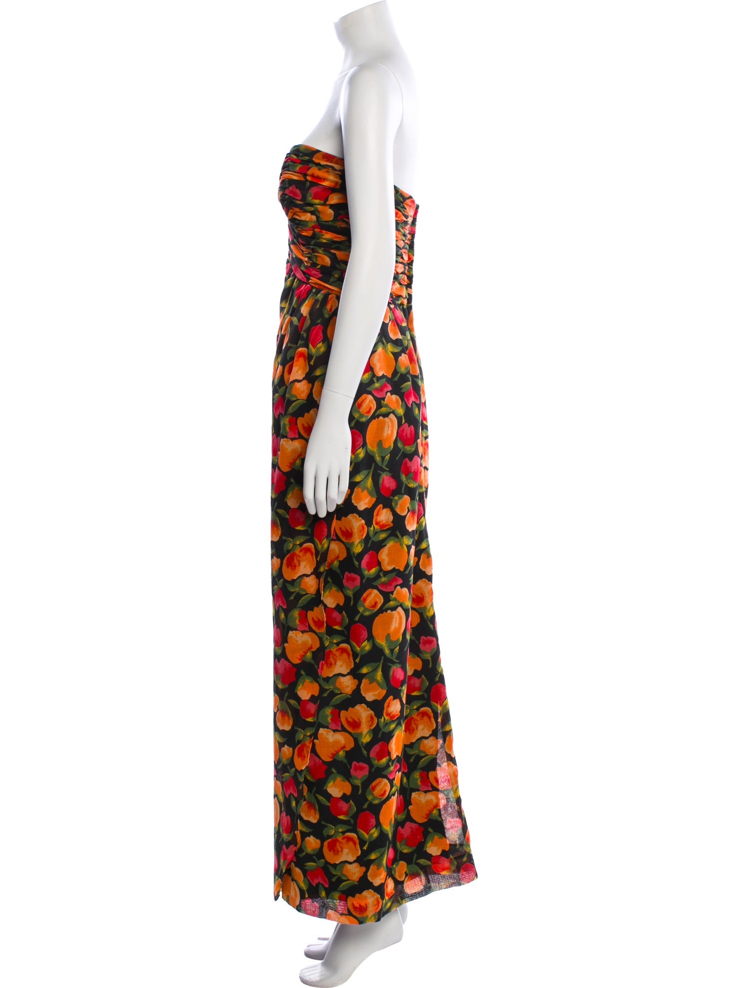 Victor Costa Printed Long Dress