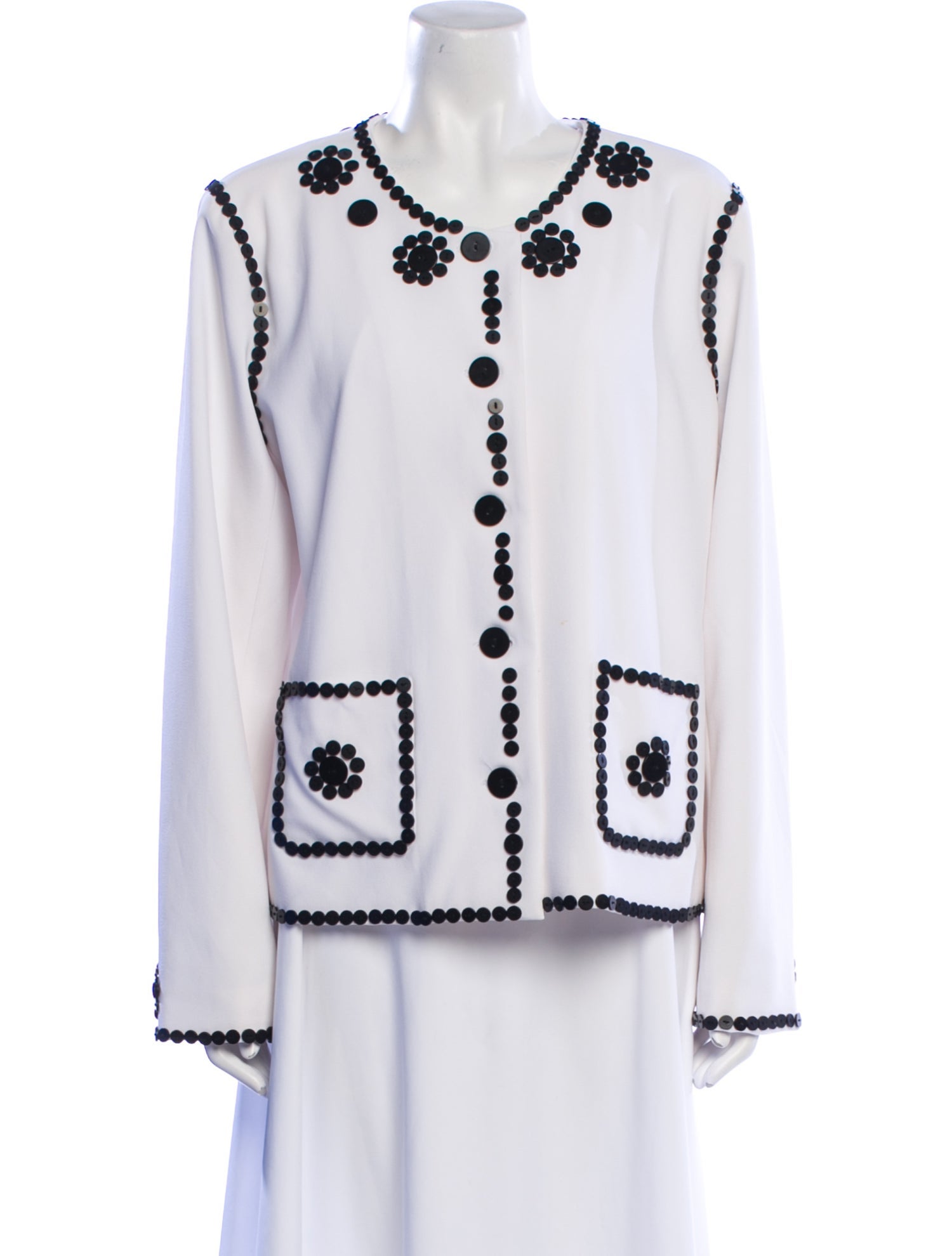 Victor Costa Patterned Evening Jacket