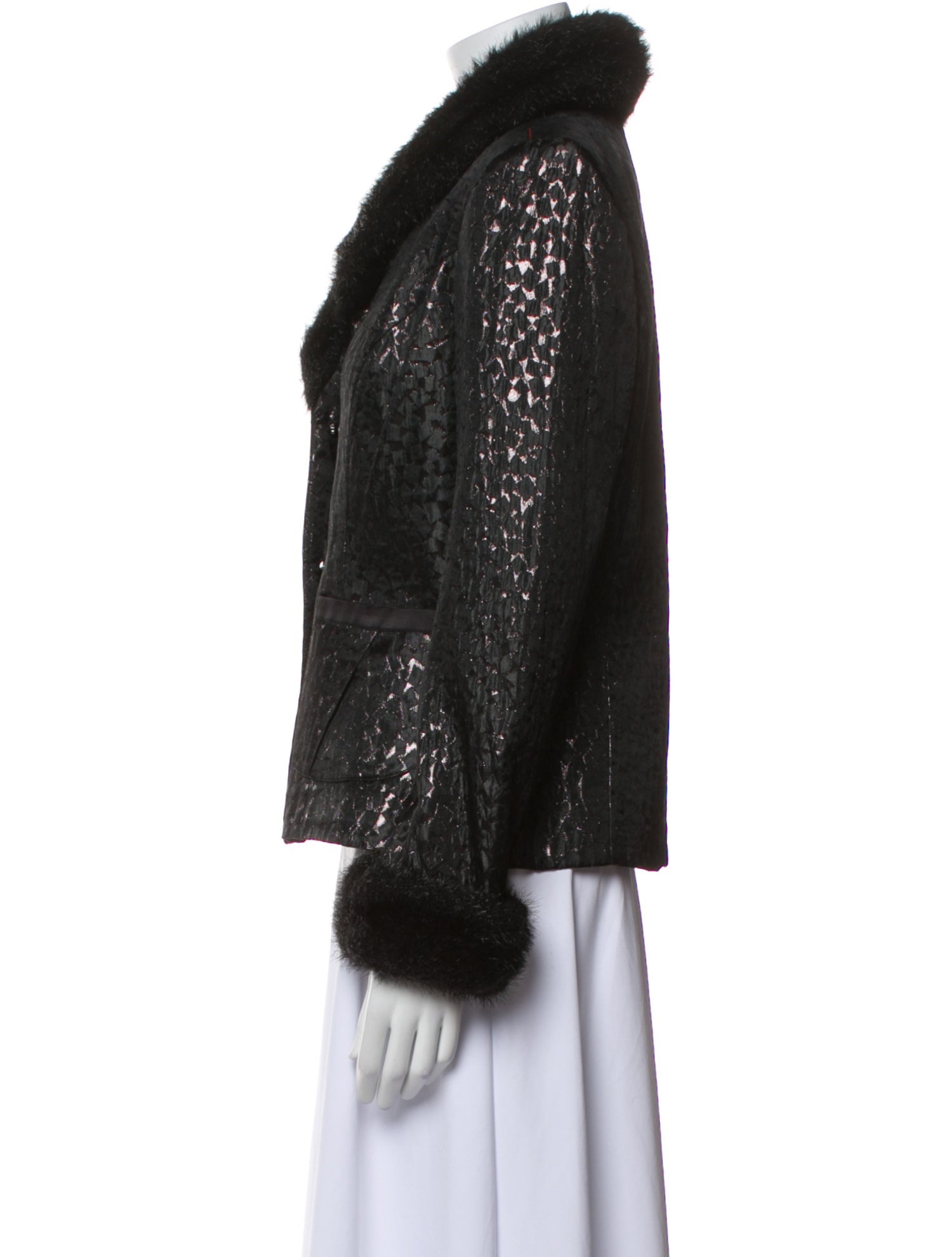 Victor Costa Wool Evening Jacket