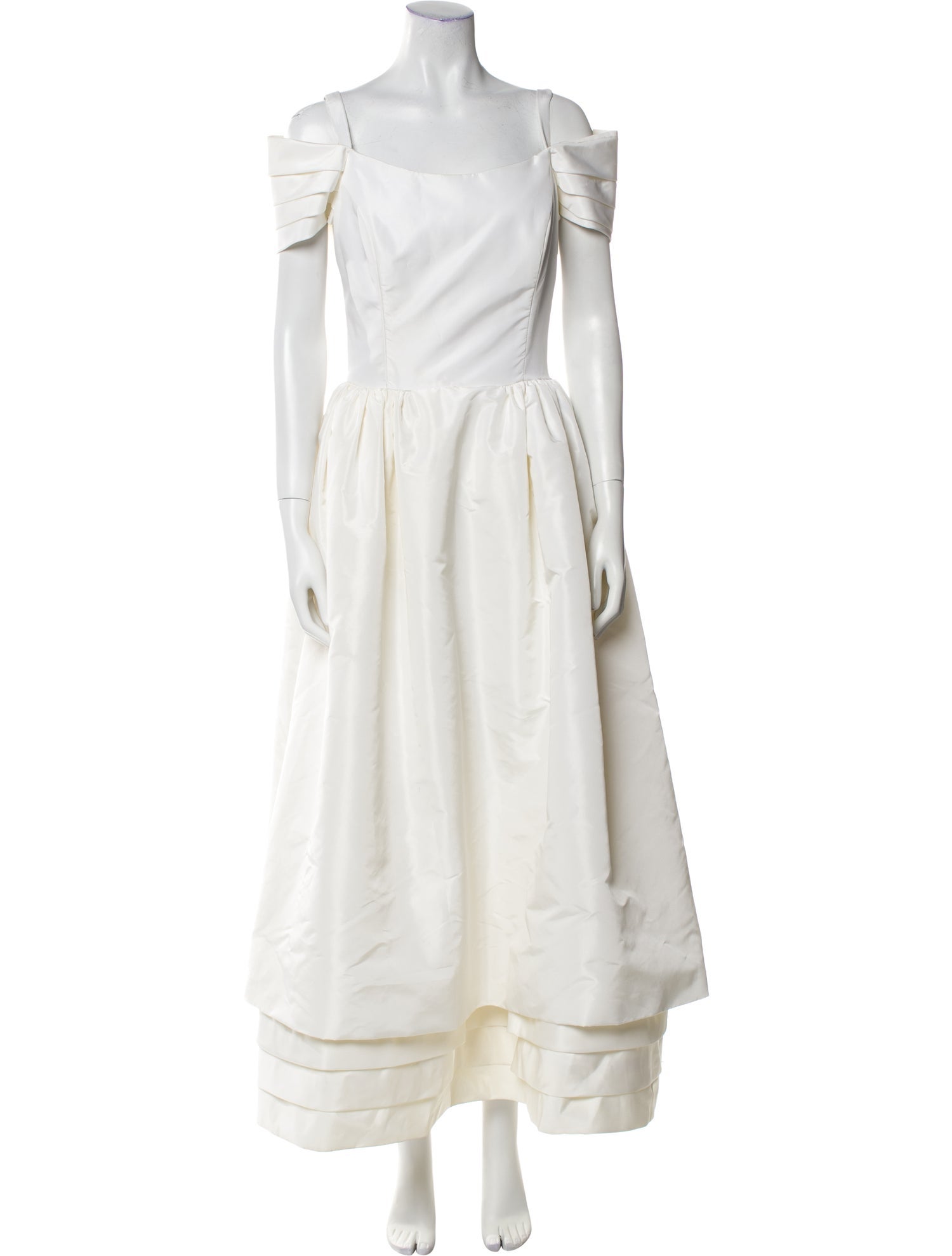 Victor Costa Square Neckline Long Dress