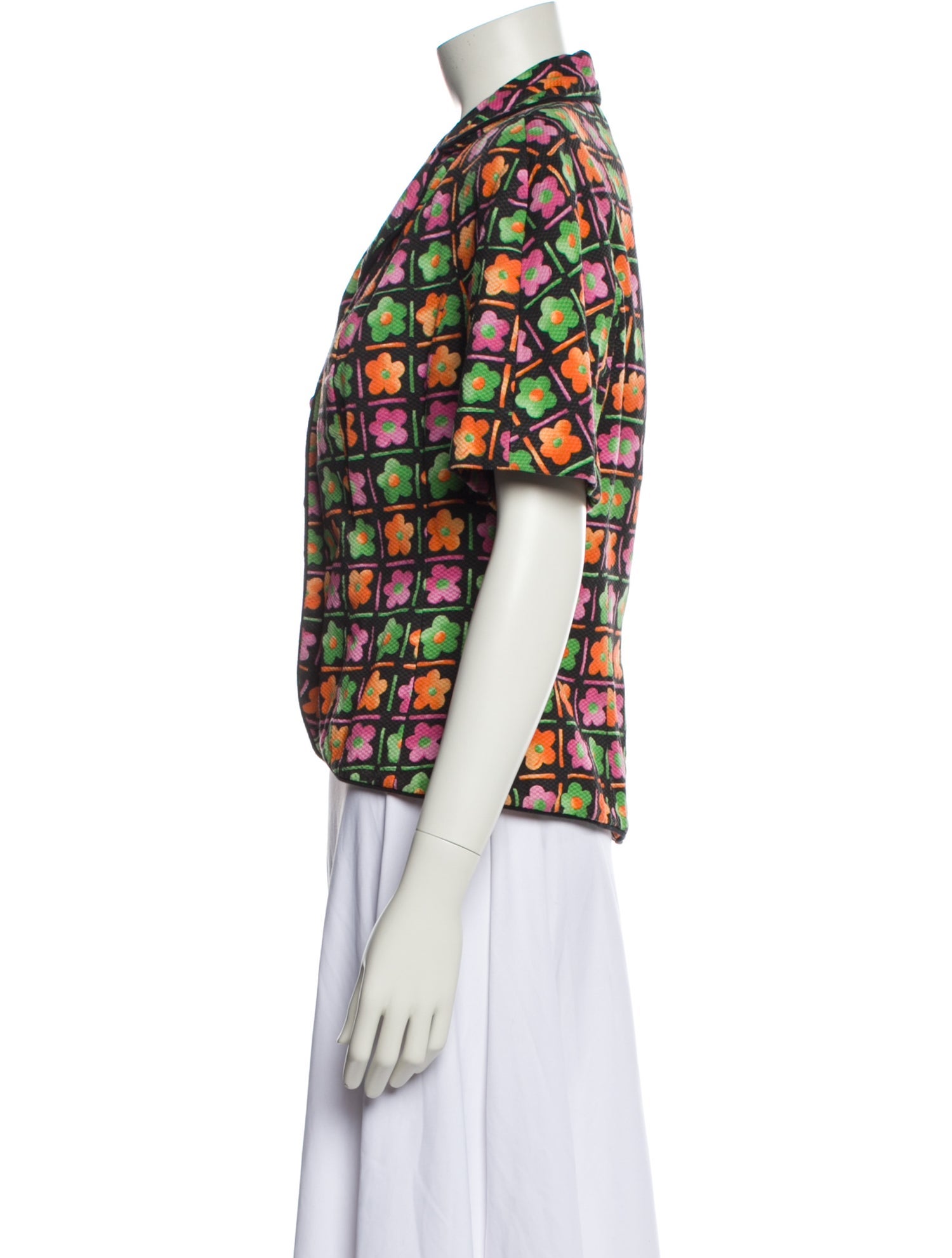Victor Costa Vintage Printed Bolero