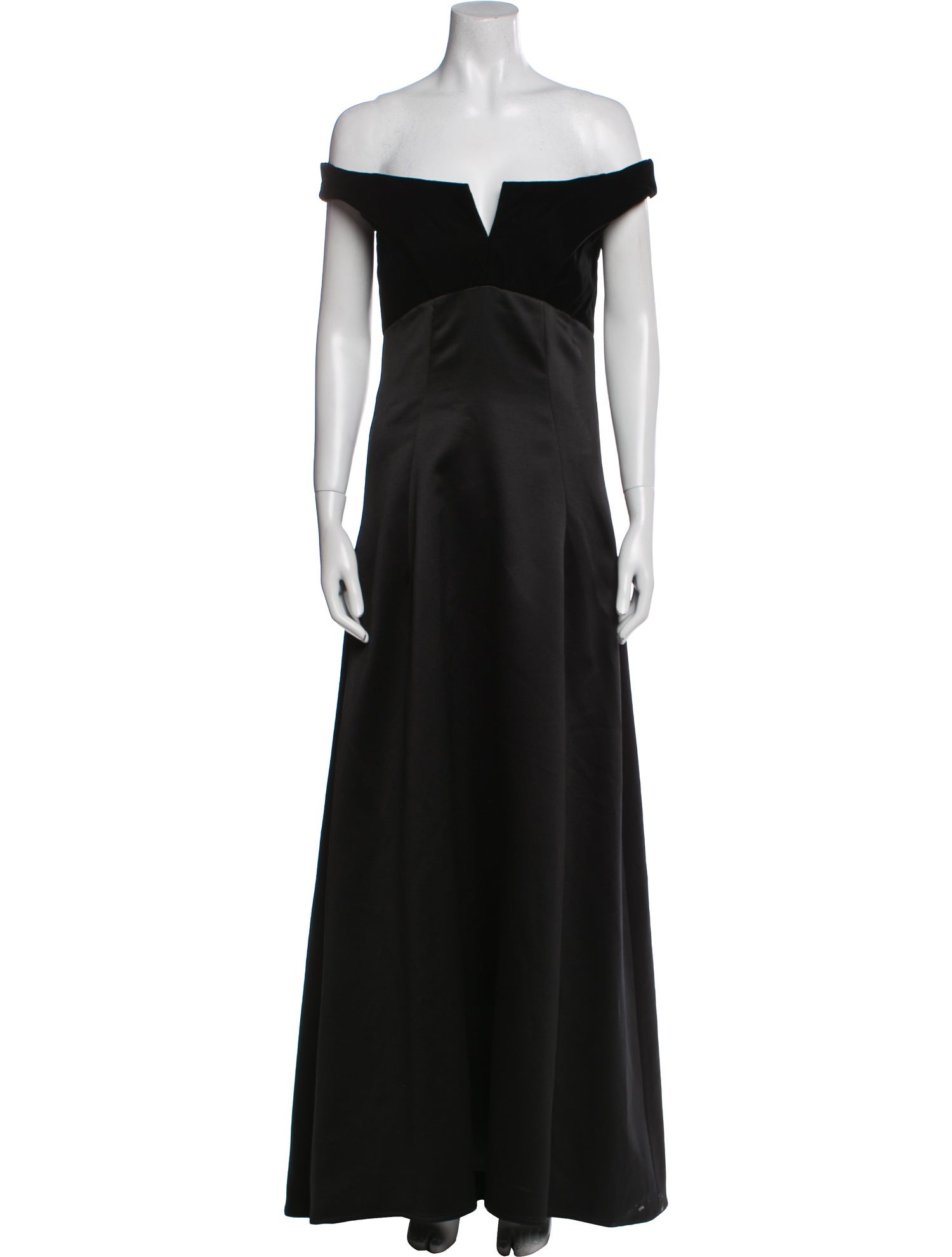 Victor Costa Off-The-Shoulder Long Dress