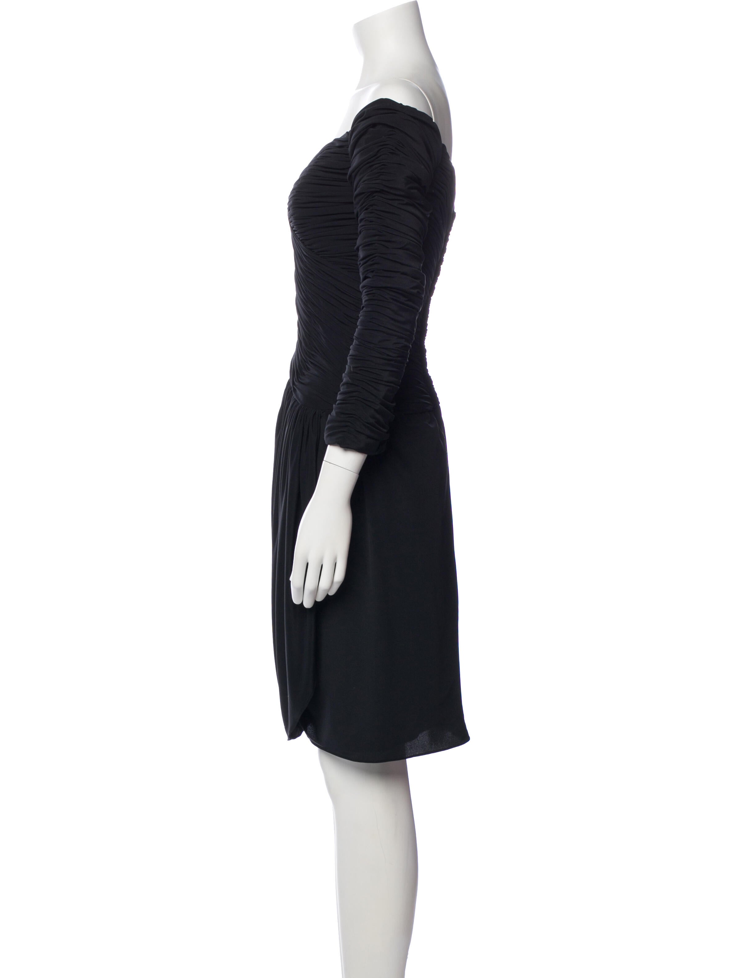 Victor Costa Off-The-Shoulder Mini Dress