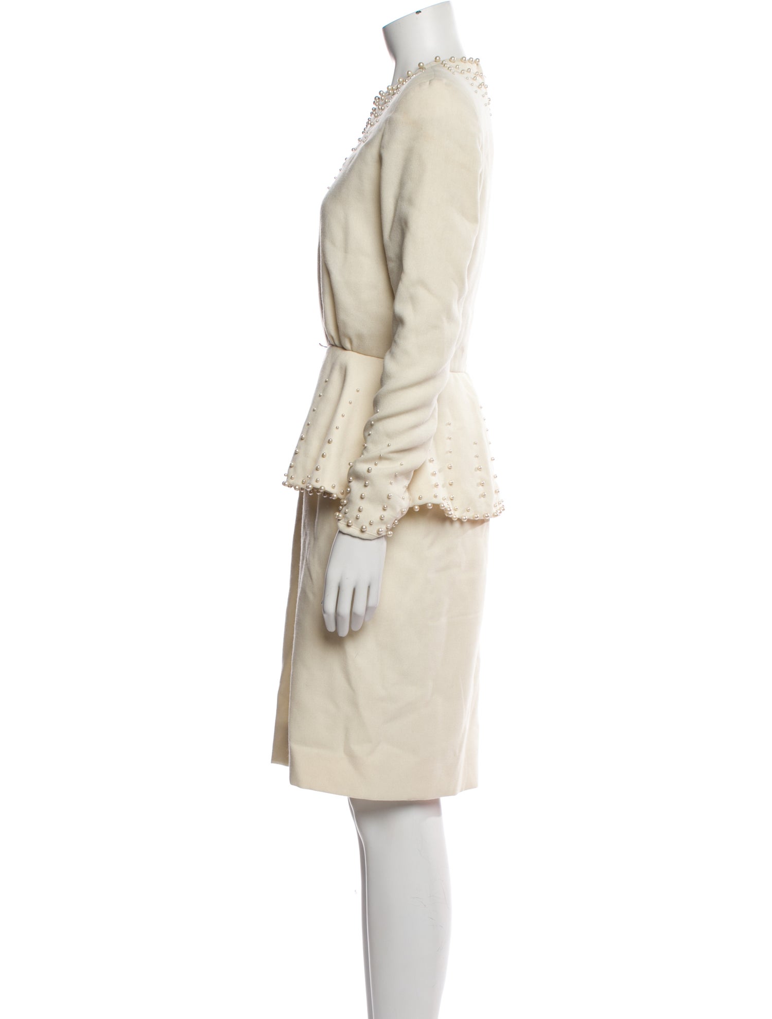 Victor Costa Crew Neck Knee-Length Dress