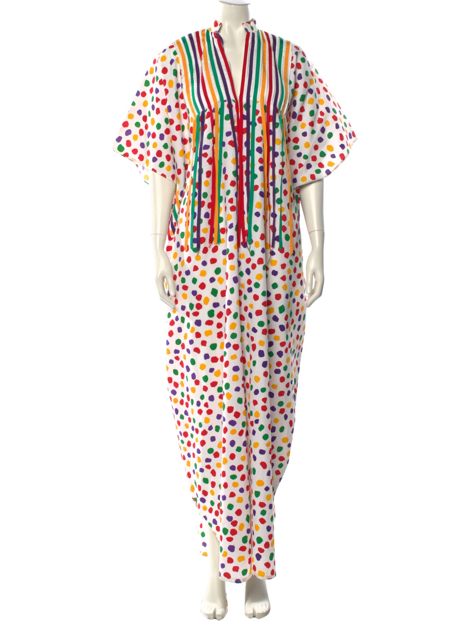 Victor Costa Printed Long Dress