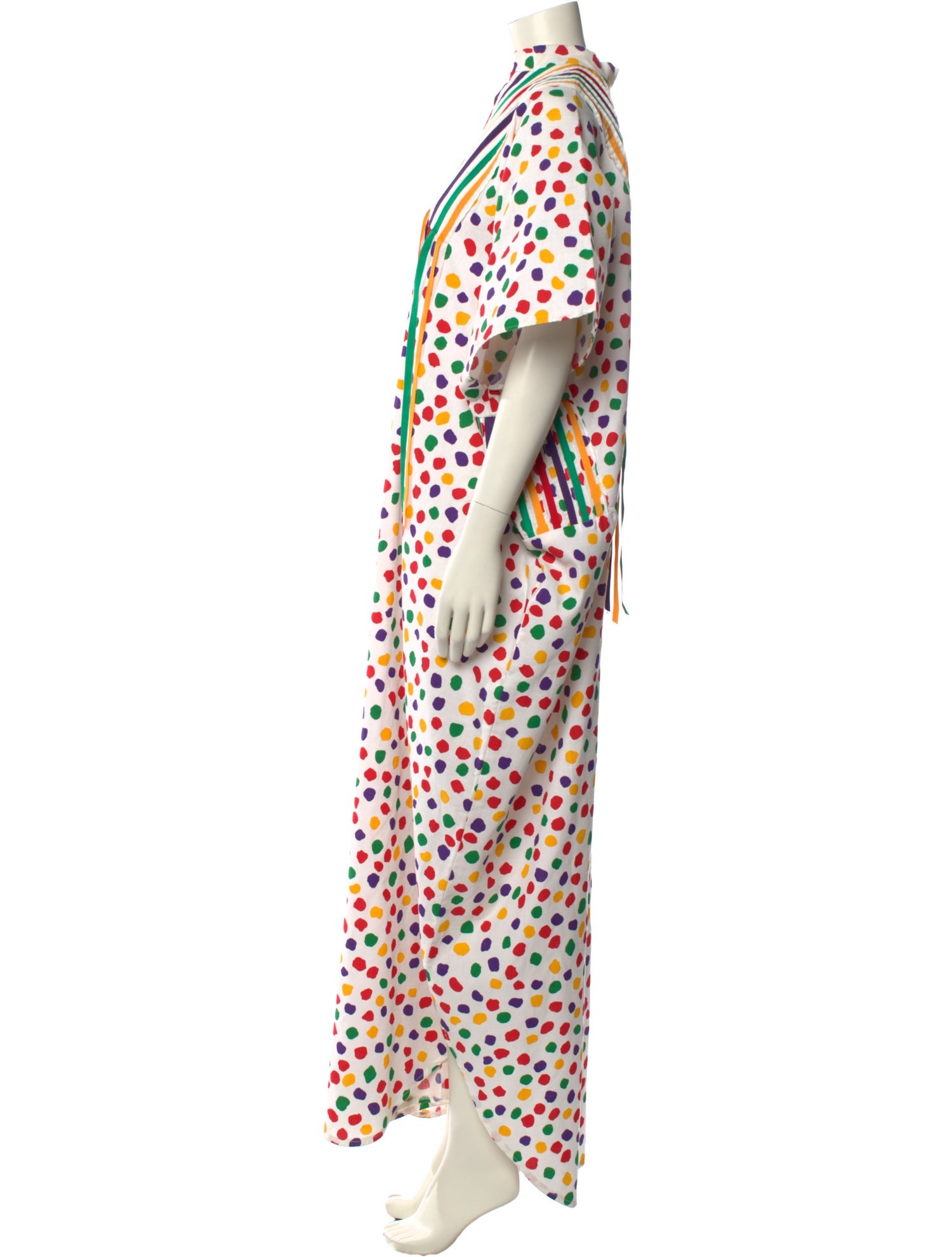 Victor Costa Printed Long Dress
