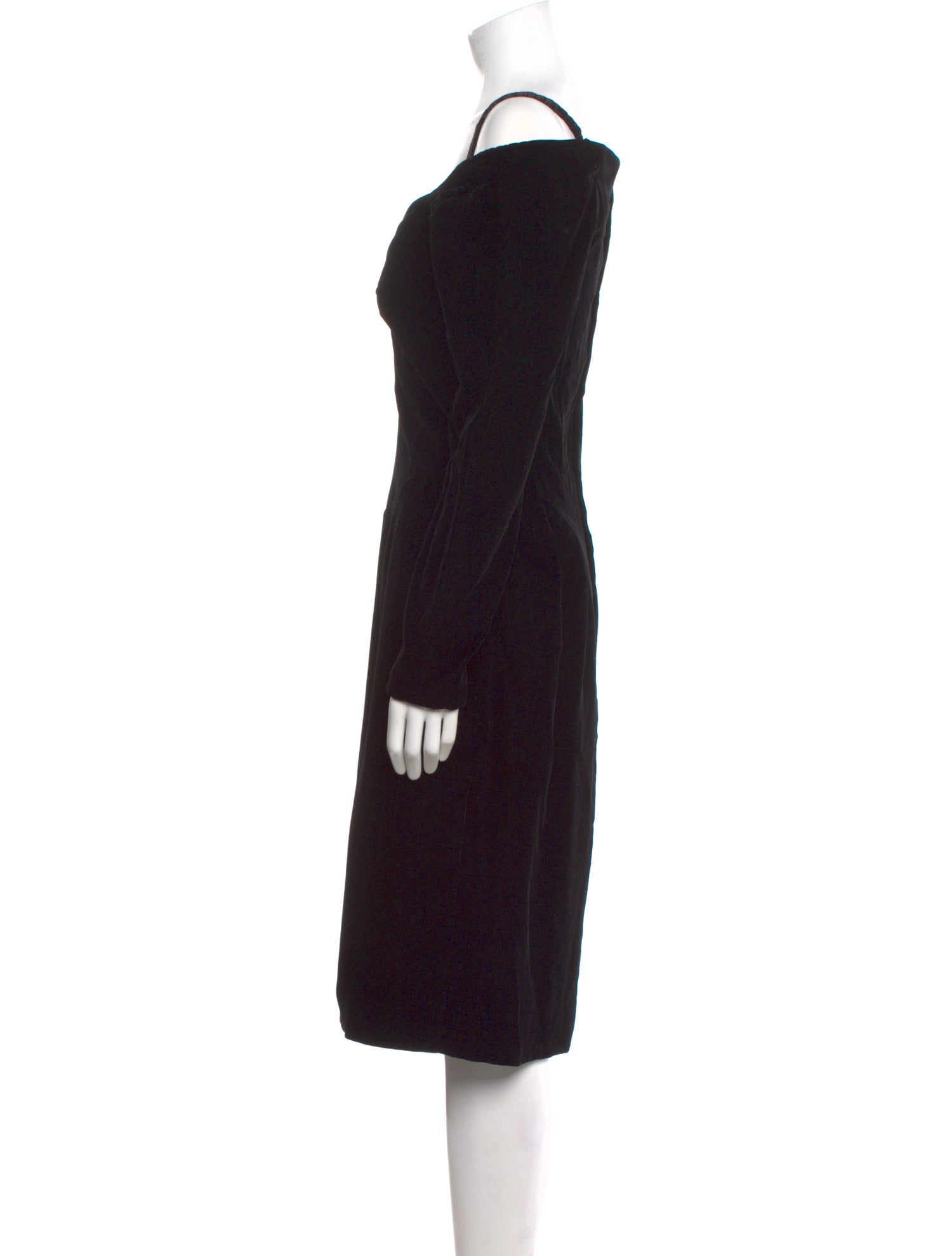 Victor Costa Off-The-Shoulder Midi Length Dress