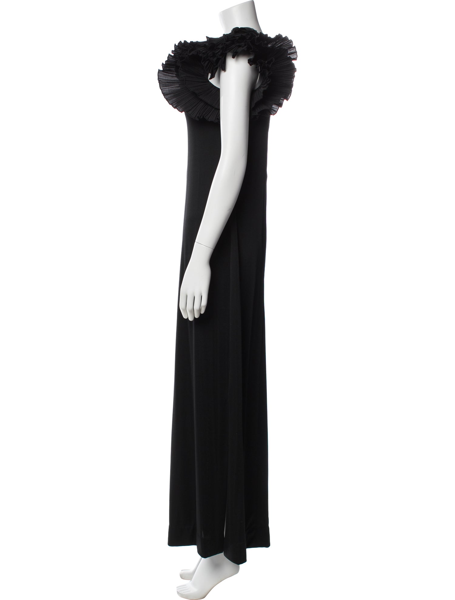 Victor Costa One-Shoulder Long Dress