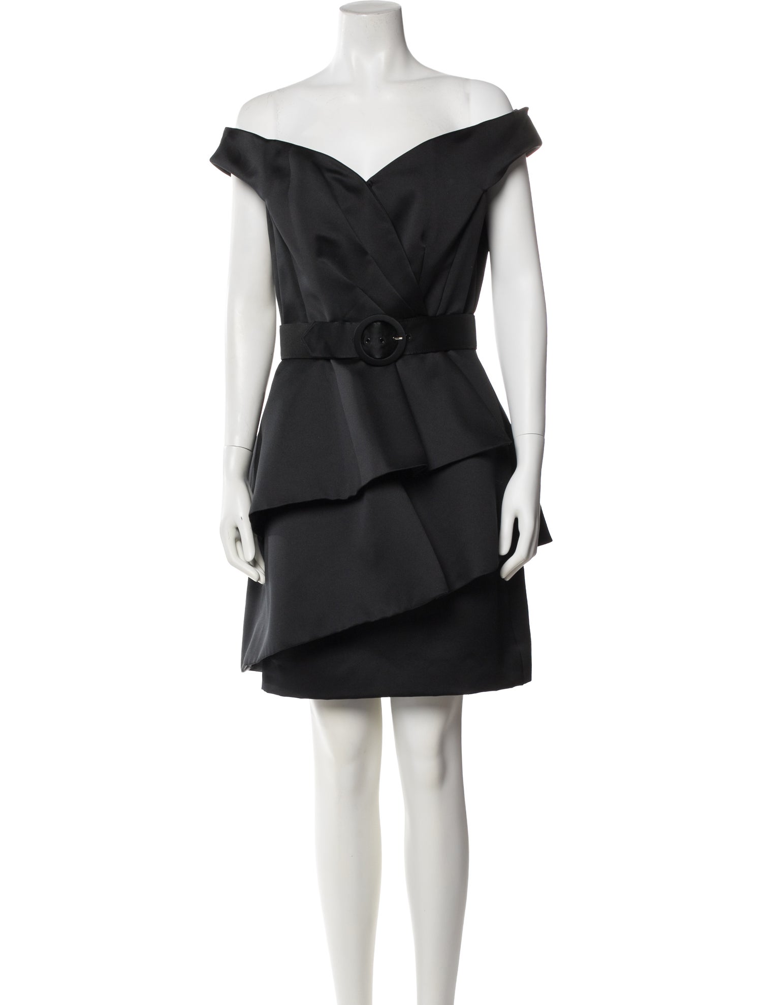 Victor Costa Off-The-Shoulder Mini Dress