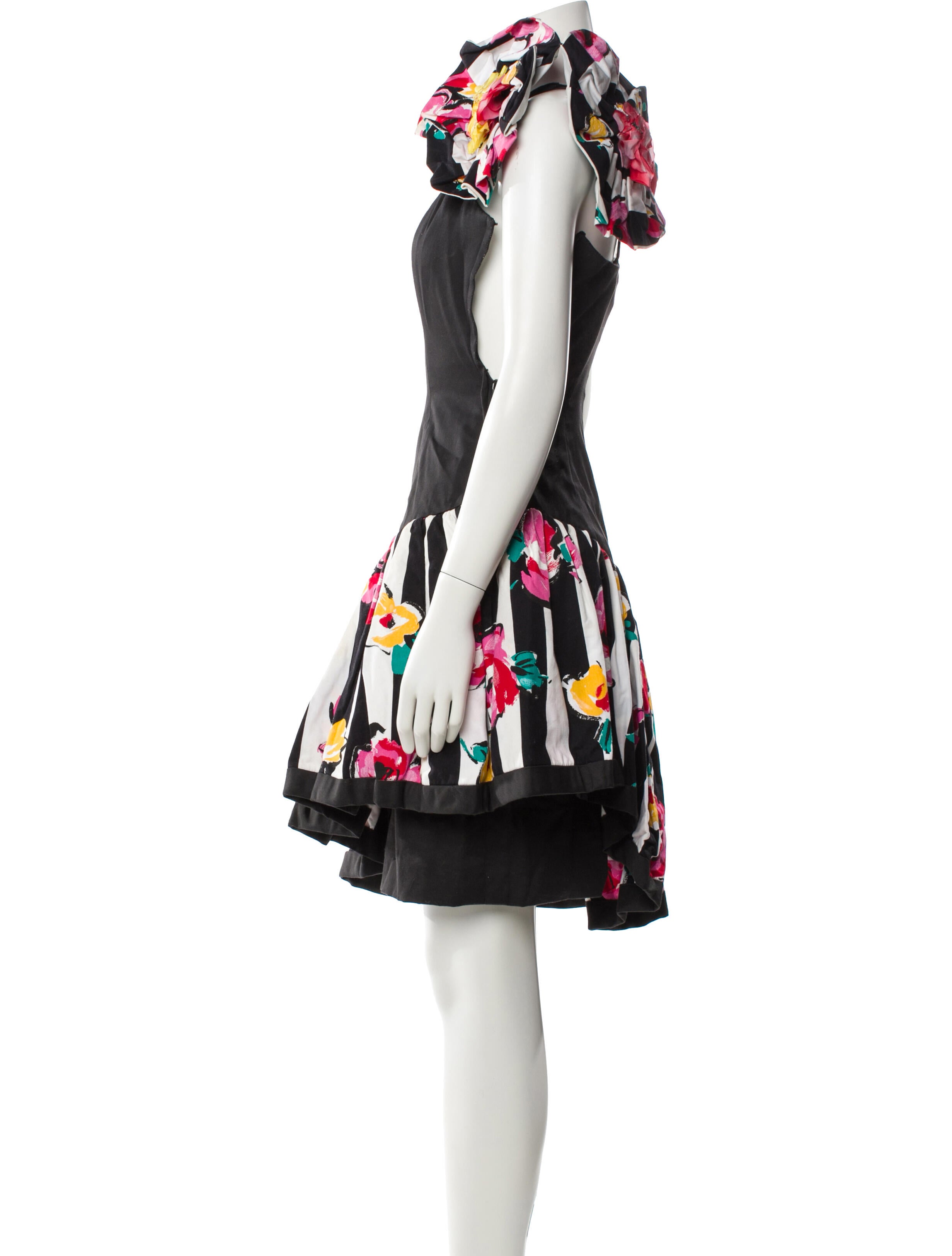 Victor Costa Printed Knee-Length Dress