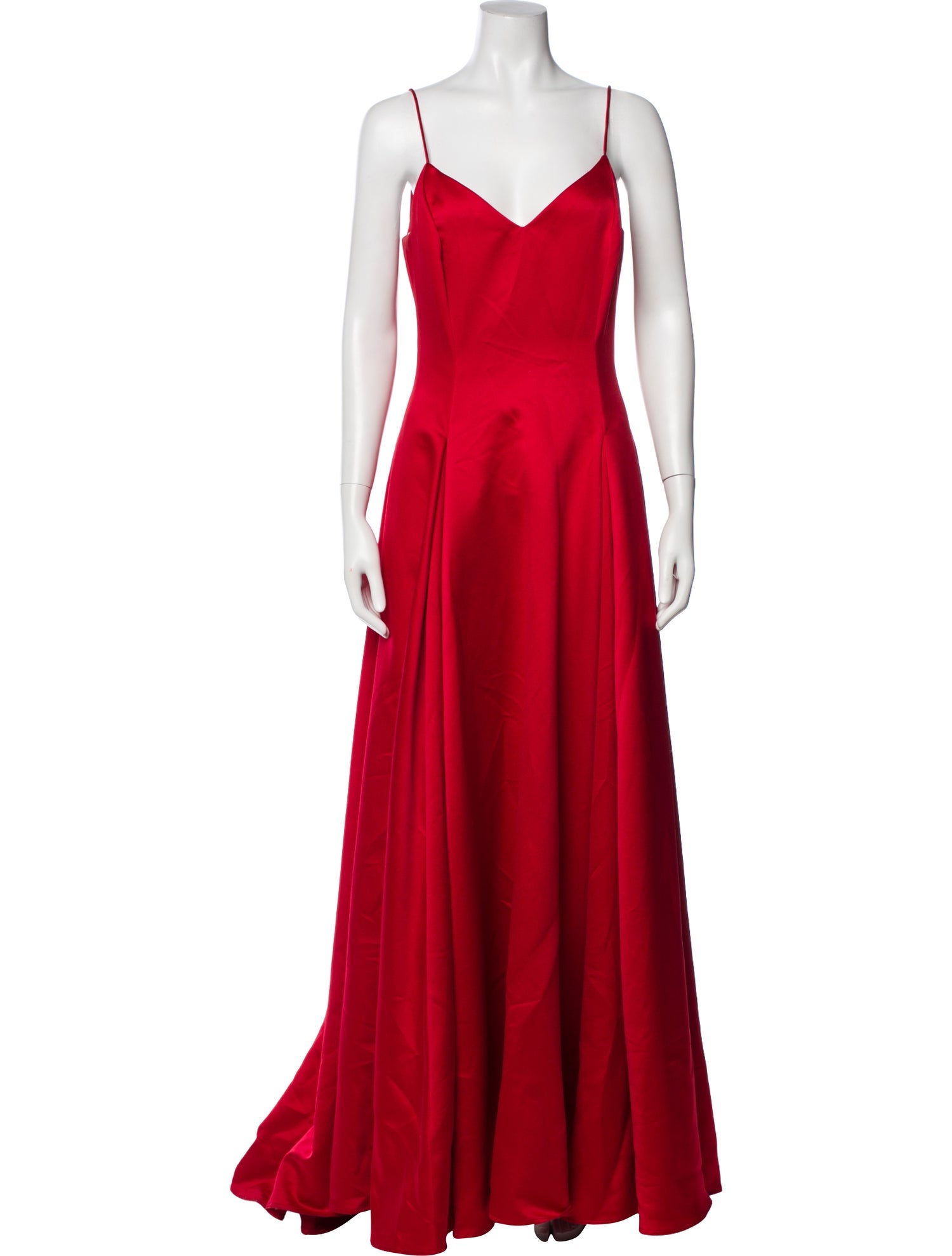 Victor Costa V-Neck Long Dress