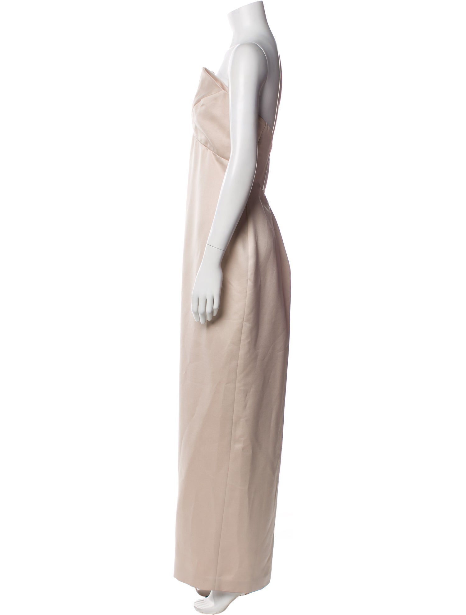 Victor Costa Strapless Long Dress