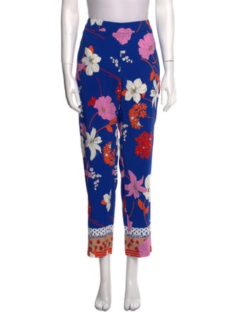Vdp Club Floral Print Straight Leg Pants