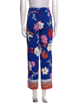Vdp Club Floral Print Straight Leg Pants