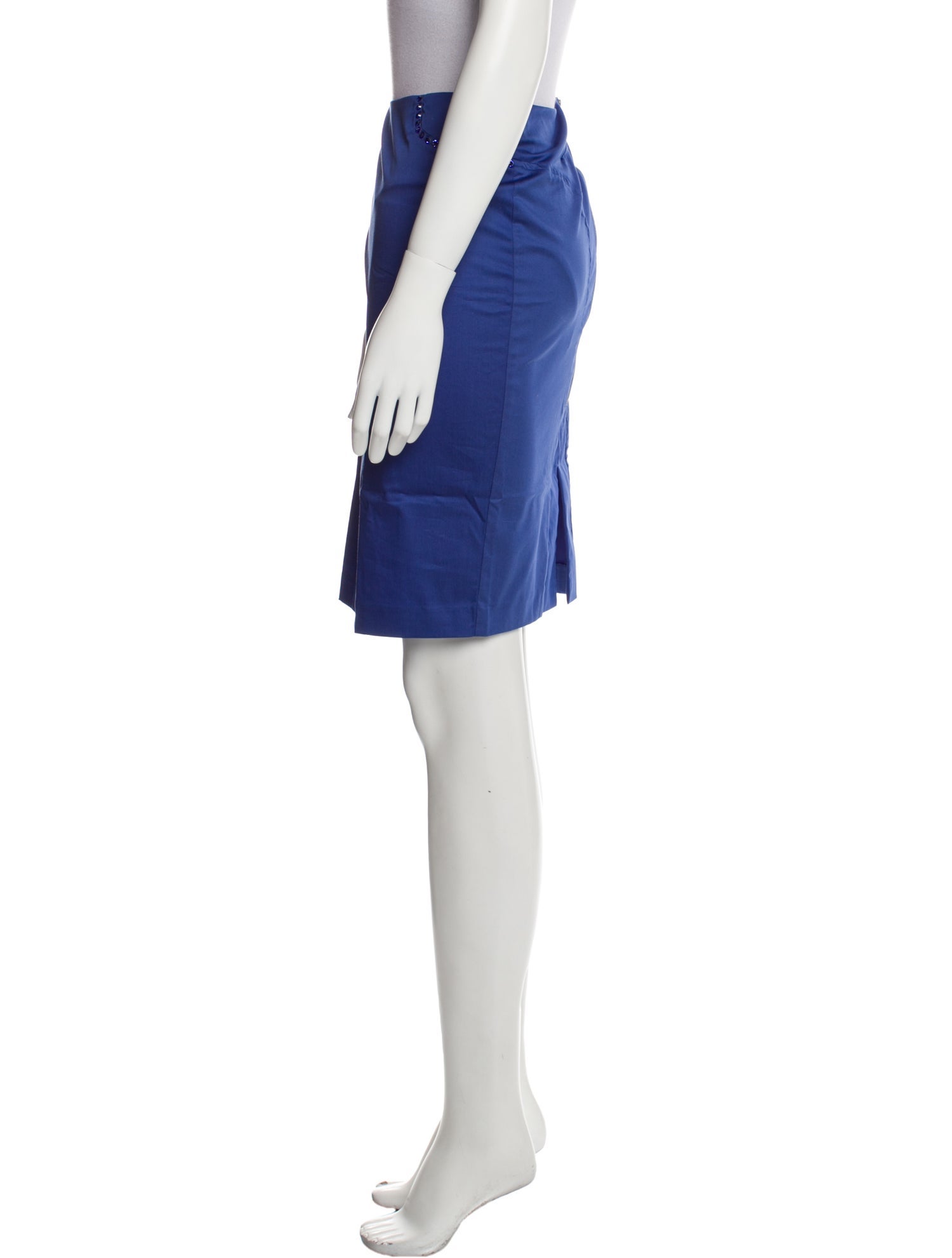 VDP Collection Crystal Embellishments Knee-Length Skirt