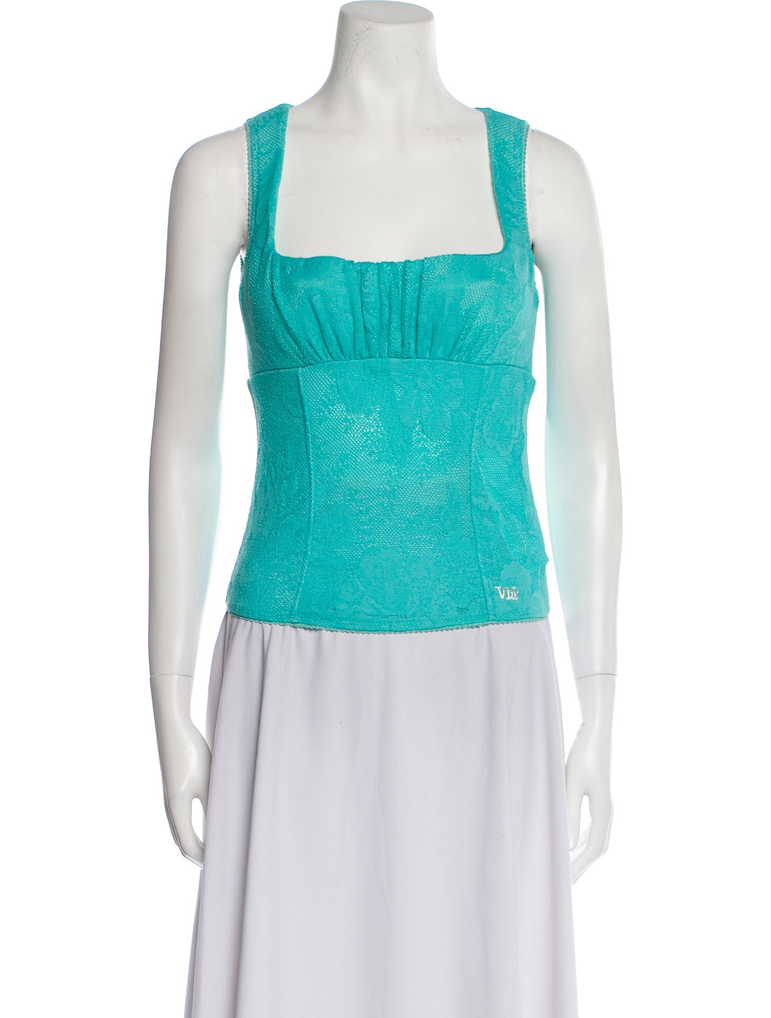 VDP Collection Square Neckline Sleeveless Top w/ Tags