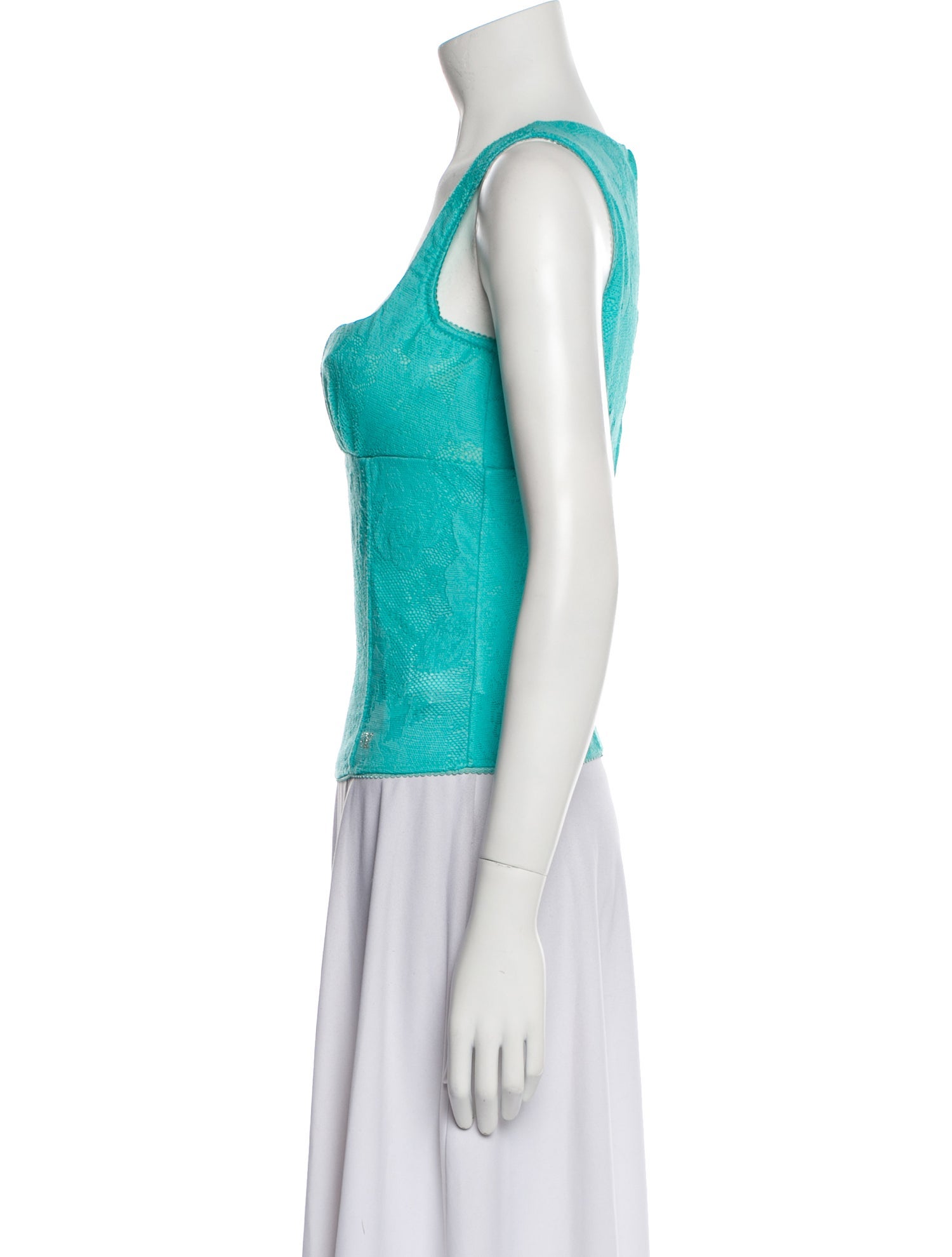 VDP Collection Square Neckline Sleeveless Top w/ Tags