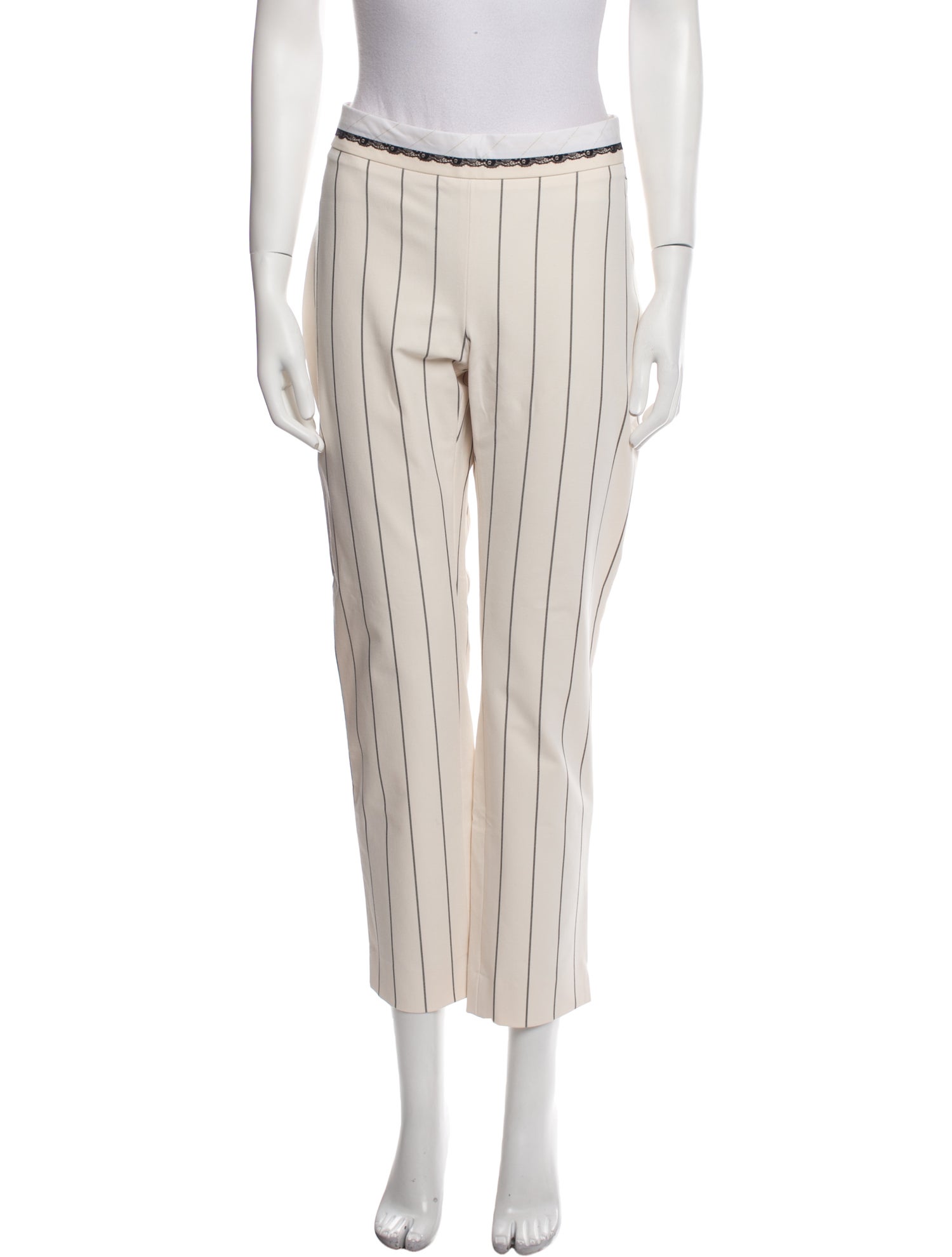 VDP Collection Striped Straight Leg Pants