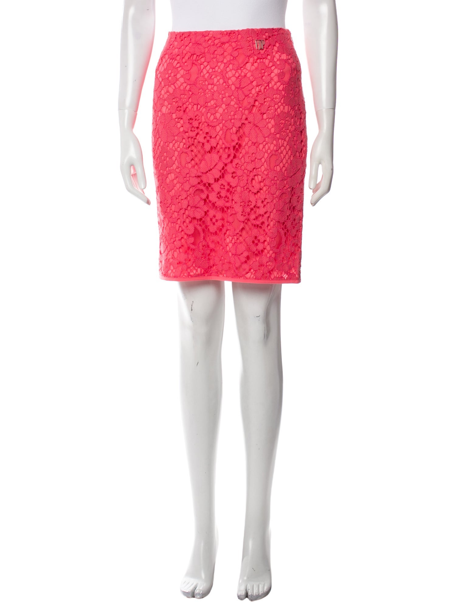 VDP Collection Lace Pattern Knee-Length Skirt w/ Tags